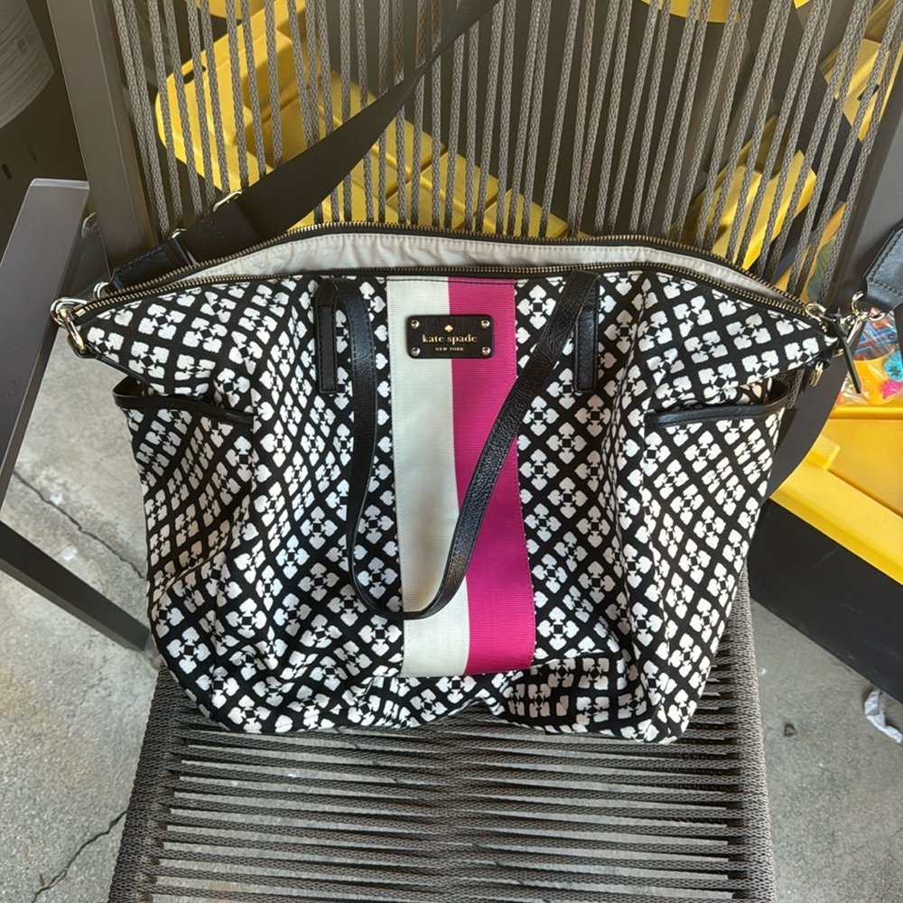 Kate spade diaper bag with changing pad